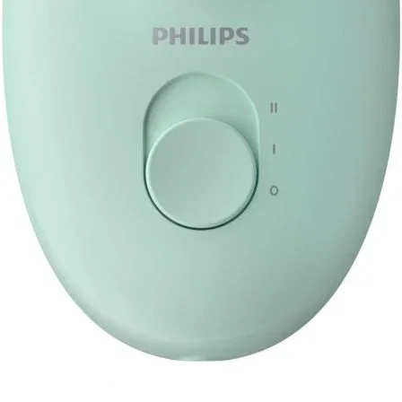 Philips BRE265/00 Depiladora Satinelle Essential con Cable, Luz Opti-Light, 2 Velocidades, 3 Accesorios, Cabezal Lavable para Piernas y Zonas Sensibles
